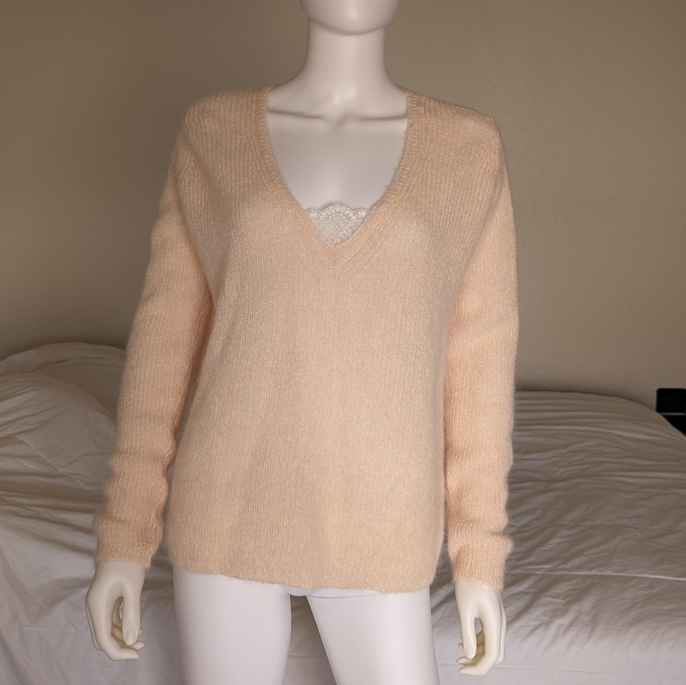 NWT SÉZANE peach nude pink sweater